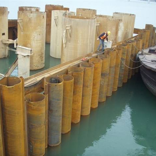 淄博钢护筒现场安装